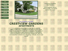 Tablet Screenshot of crestviewgardens.com